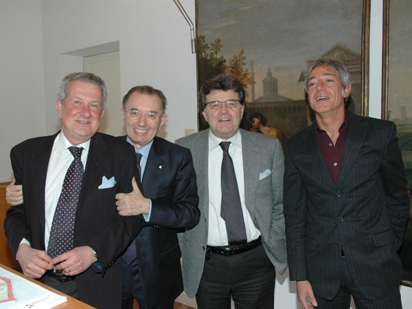 Franco Vantaggi, Giorgio Squinzi, Alfonso Panzani e Alessandro Scopetti